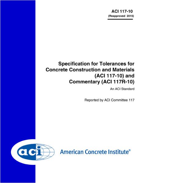 Aci Specification For Tolerance For Concrete Construction