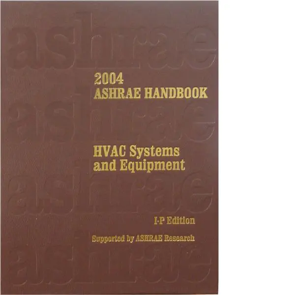 2004 ASHRAE Handbook - HVAC Systems and Equipment (PDF Download)
