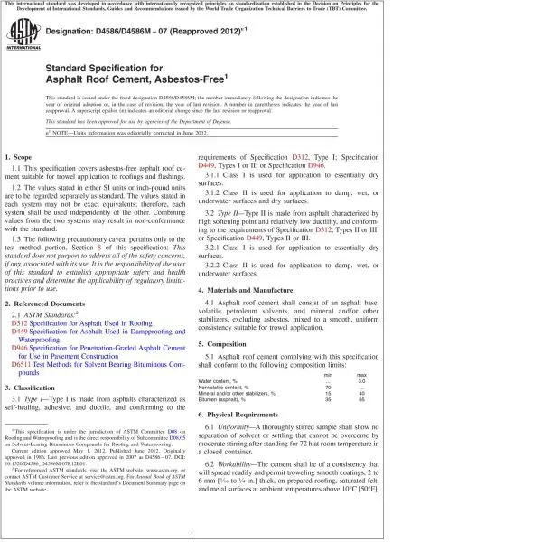 ASTM D4586/D4586M—07(2012)E1 Standard Specification for 
