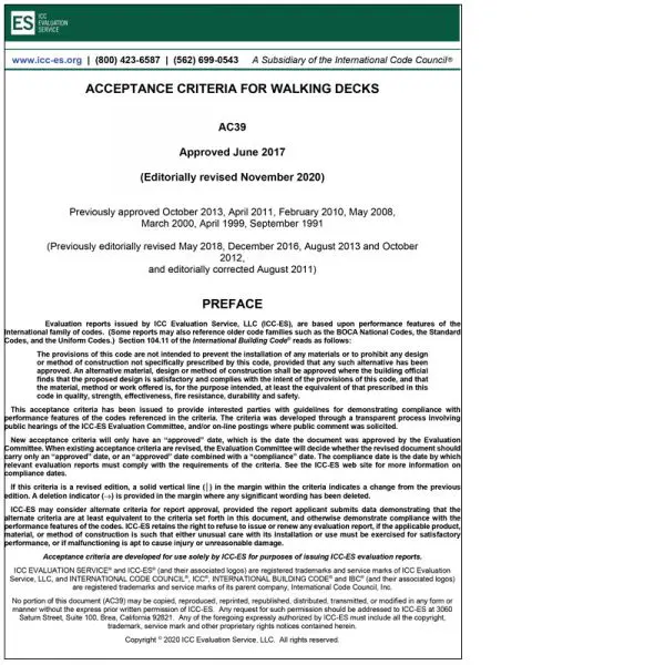 AC39 Walking Decks Approved June 2017 editorially revised November 2020 PDF Download