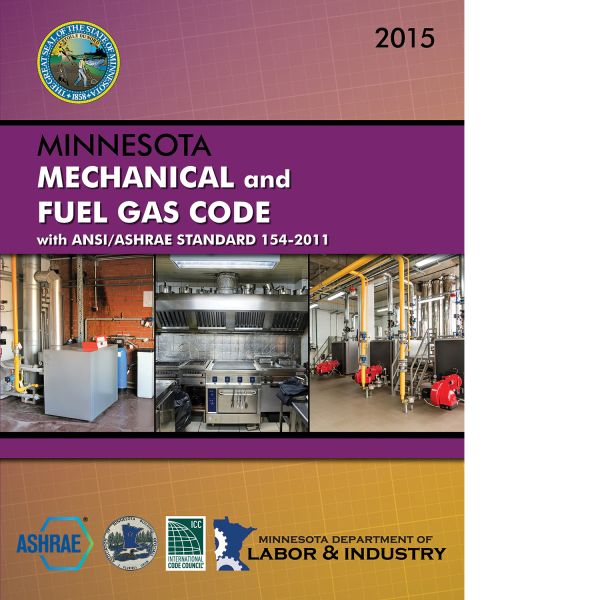 2015 Minnesota Mechanical and Fuel Gas Code with ANSI/ASHRAE