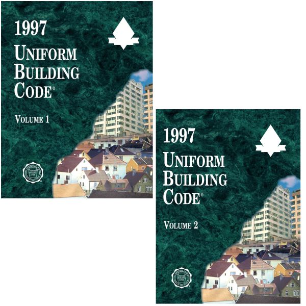 1997 Uniform Building Code Volumes I and II Combo (Download)