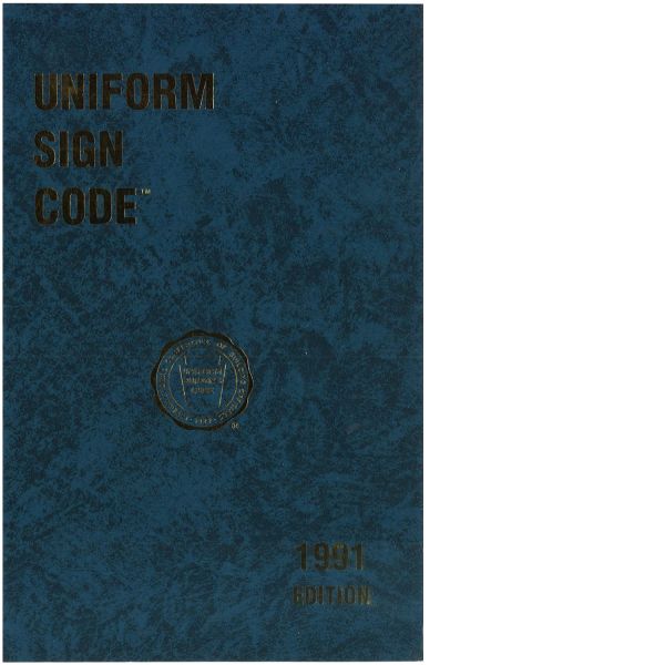 1991 Uniform Sign Code (Download)