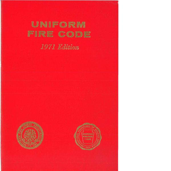 Fire Code History 1971 Uniform Fire Code Volume I (Download)