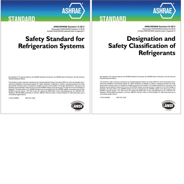ANSI/ASHRAE 15-2013 (packaged with Standard 34-2013) Safety