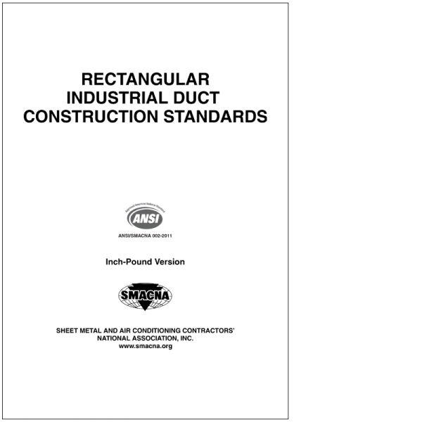 Rectangular Industrial Duct Construction Standards