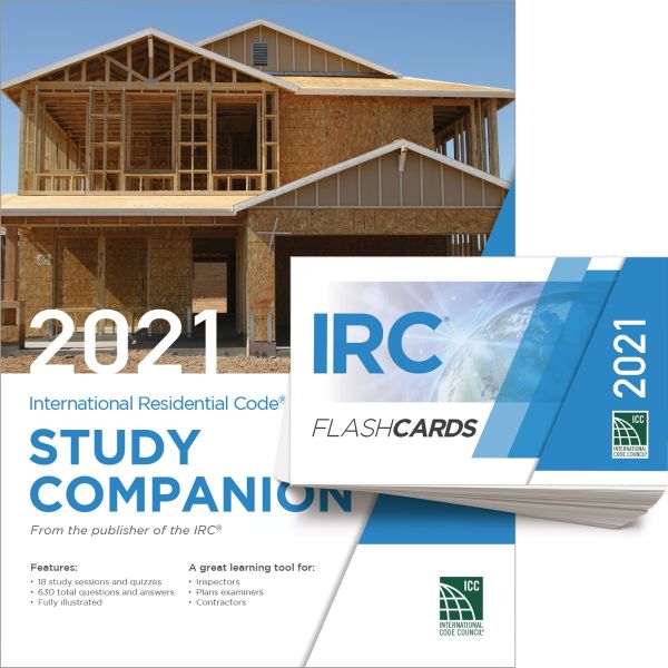 2021 International Residential Code Study Companion And FlashCards Combo