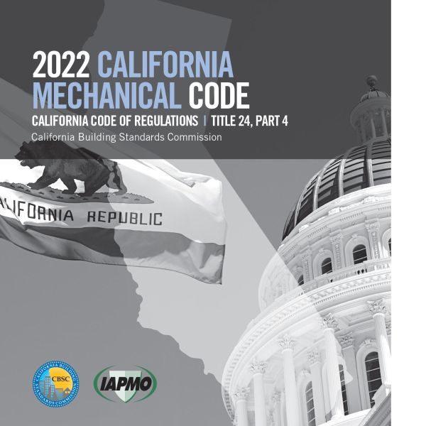 2022 California Mechanical Code, Title 24 Part 4