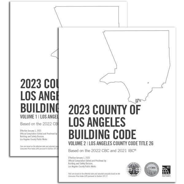 2025 County of Los Angeles Building Code (2 Volumes) Amendments only