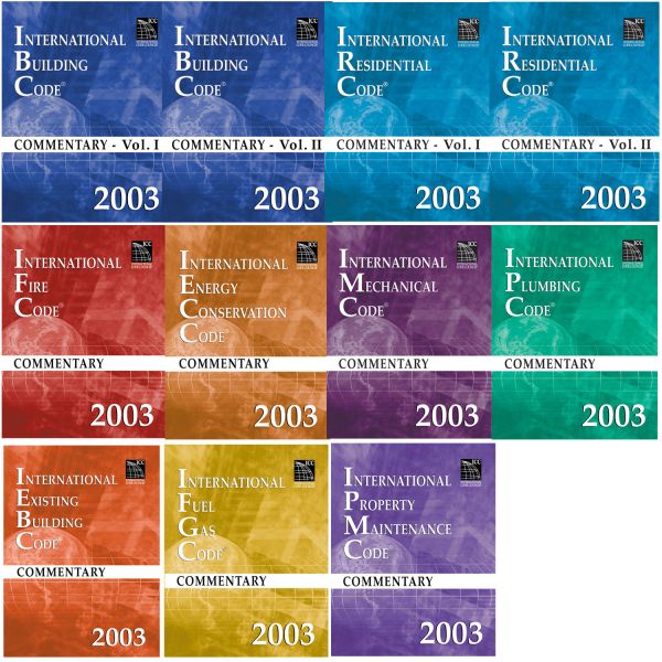 2003 International Codes® Commentaries Complete Collection (PDF Download)