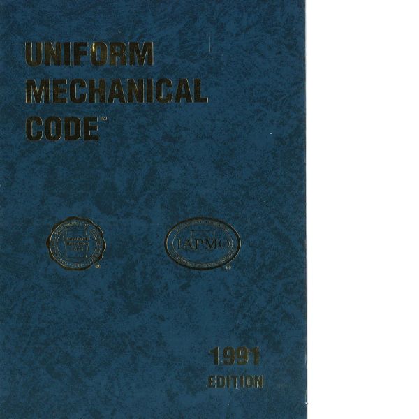 1991 Uniform Mechanical Code (Download)