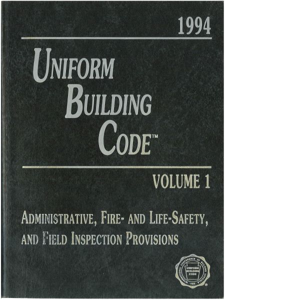 1994 Uniform Building Code Volume I (Download)