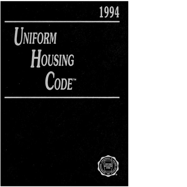 1994 Uniform Housing Code (Download)