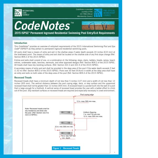 CodeNotes 2015 ISPSC® Permanent Inground Residential Swimming Pool