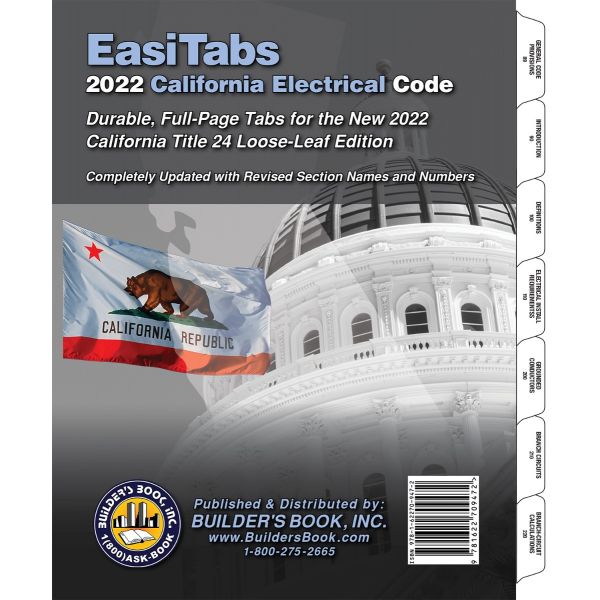 EasiTabs 2022 California Electrical Code Title 24, Part 3