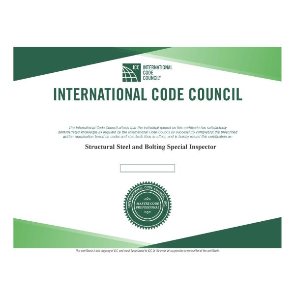 Structural Steel & Bolting Special Inspector Transition