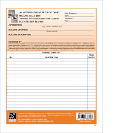 ICC/ANSI A117.1-2009 Plan Review Records (as referenced in the 2015 IBC®) (Cover Image)