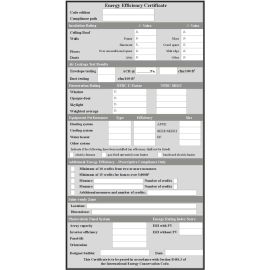 Energy Efficiency Certificate Sticker (1 packet of 25)