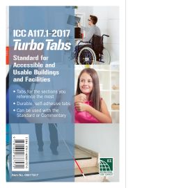 ICC A117.1-2017 Accessible and Usable Buildings and Facilities Turbo Tabs (Cover Image)