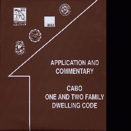 1995 Applications and Commentary Cabo One and Two Family Dwelling Code cover image