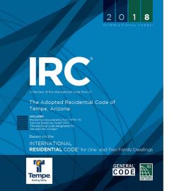 2018 The Adopted Residential Code of the City of Tempe cover image