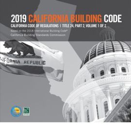 2019 California Building Code, Title 24, Part 2 (Volumes 1 & 2)