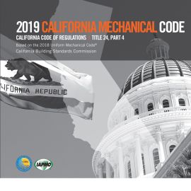 2019 California Mechanical Code, Title 24 Part 4