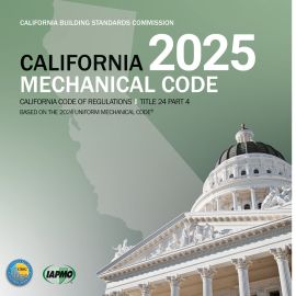 2025 California Mechanical Code, Title 24 Part 4