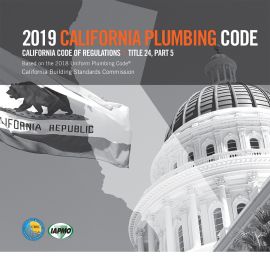 2019 California Plumbing Code, Title 24 Part 5