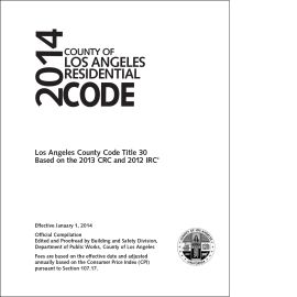 2014 County of Los Angeles Residential Code - Amendments Only
