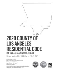 2020 County of Los Angeles Residential Code - Amendments only