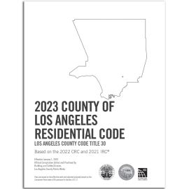 2023 County of Los Angeles Residential Code - Amendments only