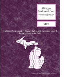 2009 Michigan Mechanical Code cover image
