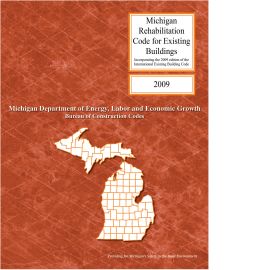 2009 Michigan Rehabilitation Code for Existing Buildings cover image