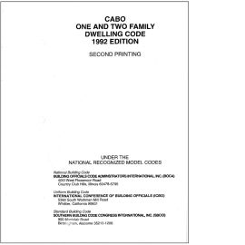 1992 CABO 1 & 2 Family Dwelling Code (PDF Download)