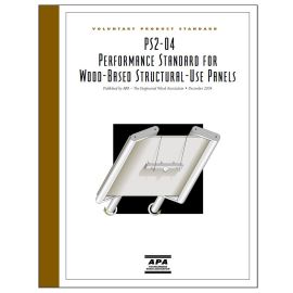 PS-2-04 - Performance Standard for Wood-Based Structural-Use Panels (Download)