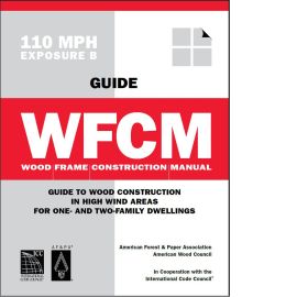 WFCM High Wind Guides 110 MPH Wind Zones - based on 2001 WFCM cover image
