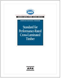 ANSI/APA PRG 320-2012 Standard for Performance-Rated Cross-Laminated Timber cover image