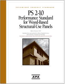 PS 2-10 Performance Standard for Wood-Based Structural-Use Panels cover image