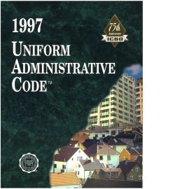 1997 Uniform Administrative Code cover image
