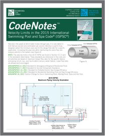 CodeNotes: Velocity Limits in the 2015 International Swimming Pool and Spa Code® (ISPSC®) image