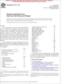 ASTM A74—13A Standard Specification for Cast-iron Soil Pipe and Fittings image