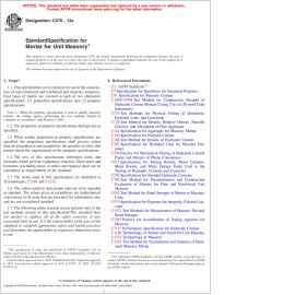 ASTM C270—12a Standard Specification for Mortar for Unit Masonry image