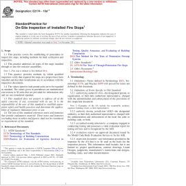 ASTM E2174—10aE1 Standard Practice for On-Site Inspection of Installed Fire Stops image