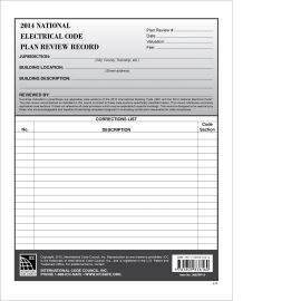 2014 National Electrical Code Plan Review Records (Cover Image)