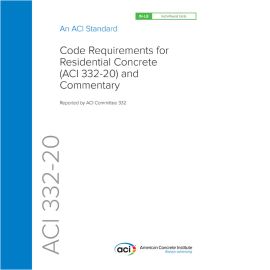 ACI 332-20 Code Requirements for Residential Concrete cover image