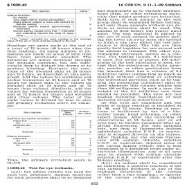 16 CFR Part 1500.42 (2009) - Test for Eye Irritants (Download)