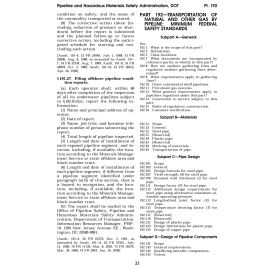49 CFR Parts 192.281(e) & 192.283(b) (2009) - Transportation of Natural and Other Gas by Pipeline (Download)