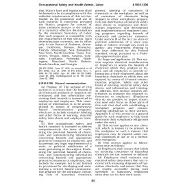 29 CFR Part 1910.1200 (1999) - Hazardous Communication (Download)
