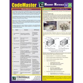 CodeMaster - Masonry Materials (TMS 602-22 and 2024 IBC)